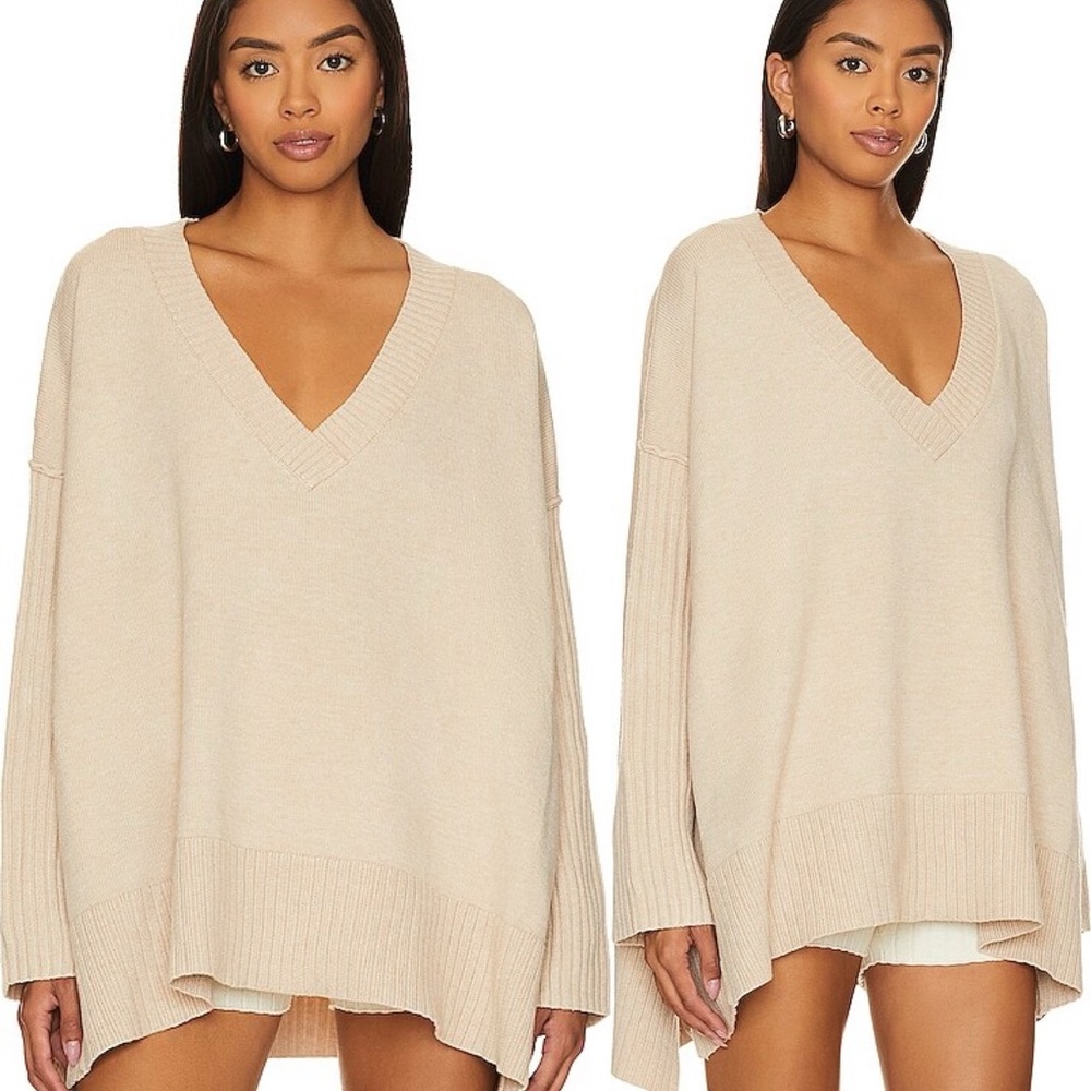 Free People Orion Tunic Sweater - Natural - NWT!